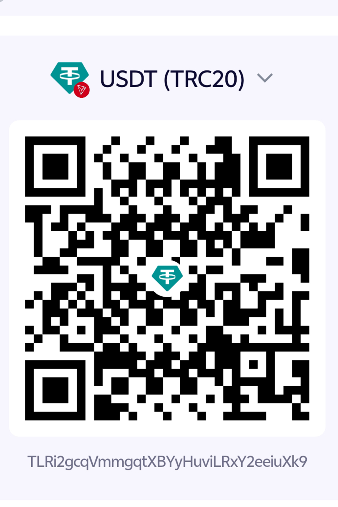 USDT (TRC20) 收款码